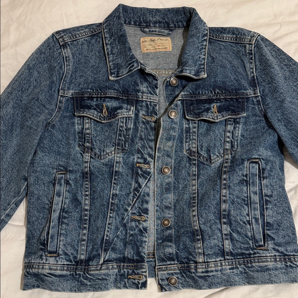 Free People We The Free Blue Denim Jacket